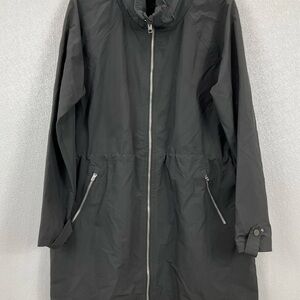 Athleta Dark Green Rain Jacket Size Large